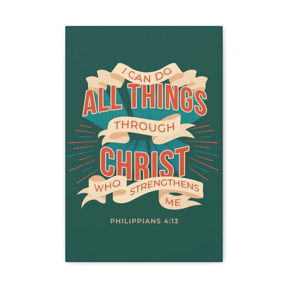 Scripture Sign I Can Do All Things Philippians 4:13 Banner Bible